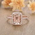 Rose Gold-Plated Womens Engagement Ring Lustraward