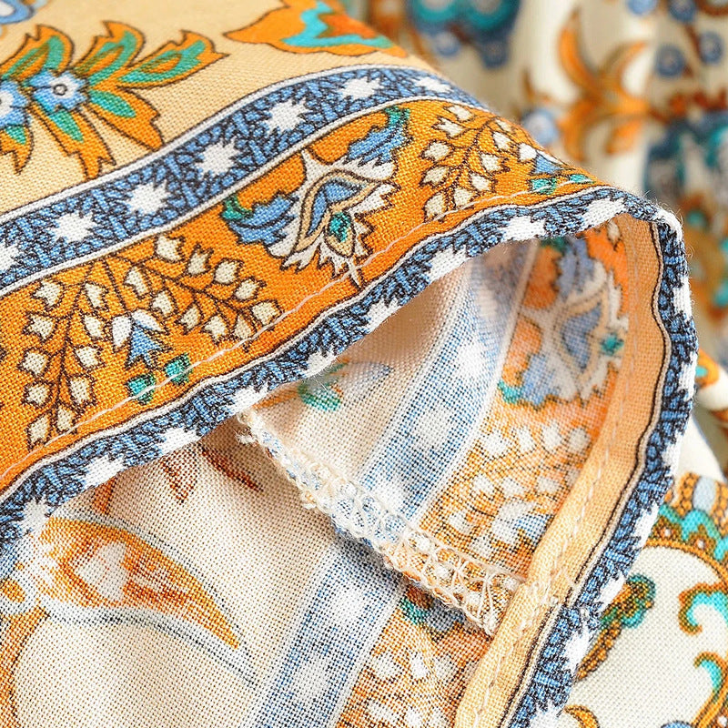 Floral lace-up dresses Lustraward