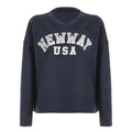 Autumn And Winter American Casual Style V-neck Letter Print Dralon Sweater