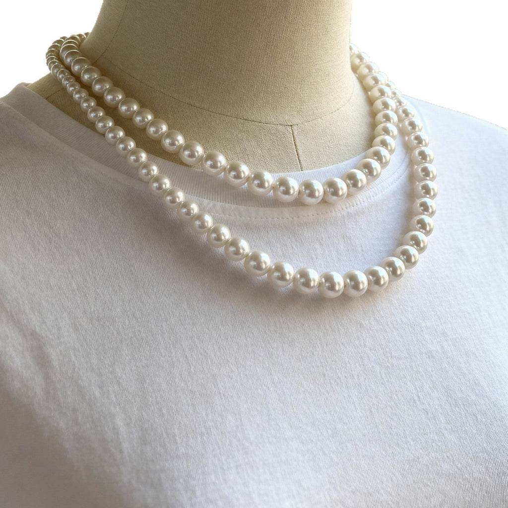 Natural Freshwater Baroque Shaped Pearl Necklace Lustraward