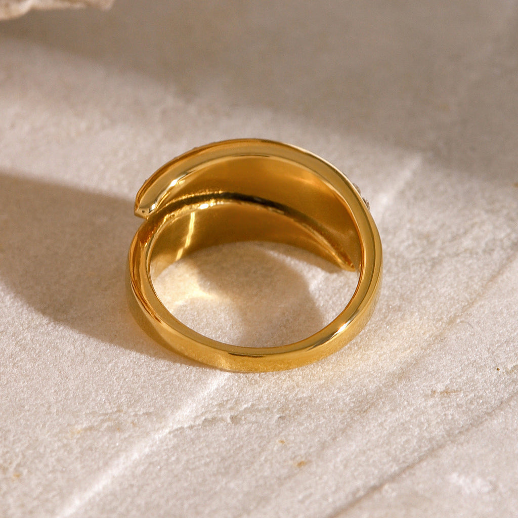 European And American-style Jewelry Electroplated To Prevent Fading Rings Lustraward
