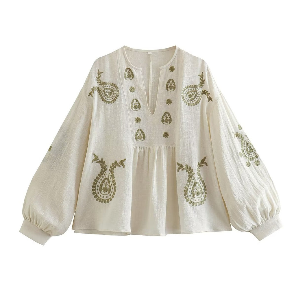 Women’s Embroidered Cotton Top