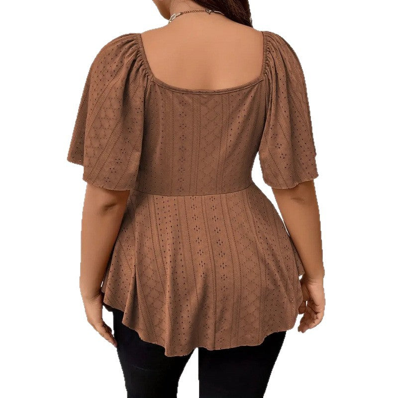 V-Neck Drawstring T-Shirt