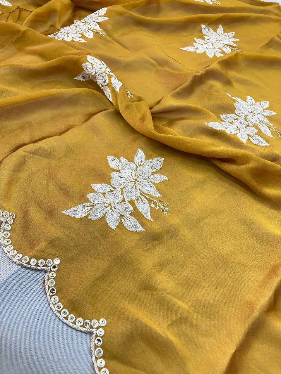 Rangoli Silk Embroidered Saree Lustraward