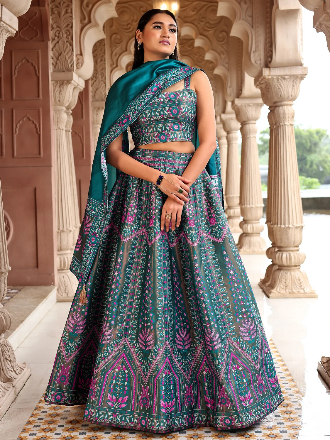 Kanjivaram Silk Lehenga Lustraward