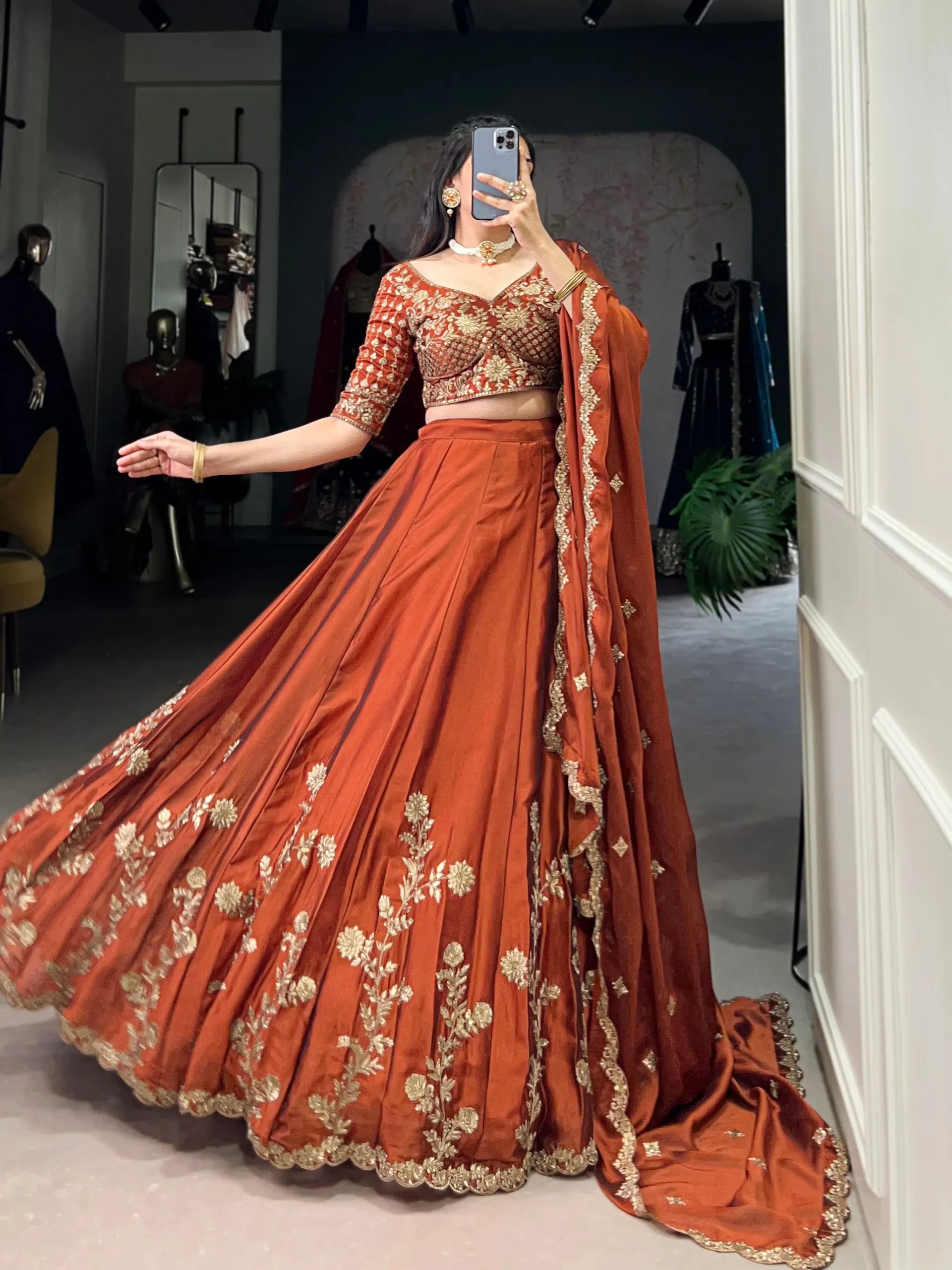 Rangoli Silk Lehenga Choli Lustraward
