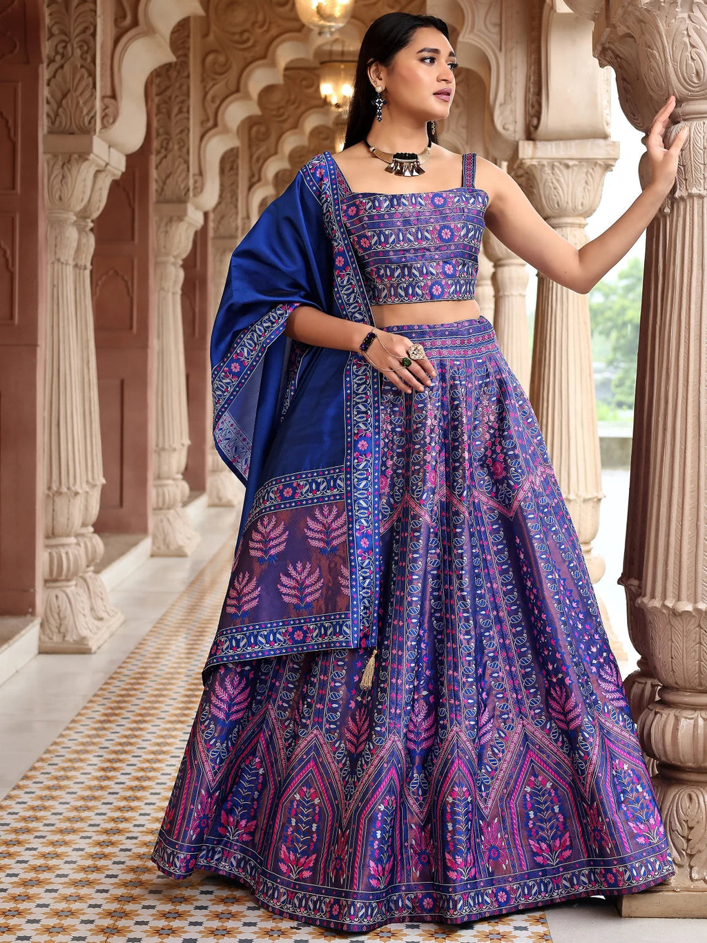 Kanjivaram Silk Lehenga Lustraward