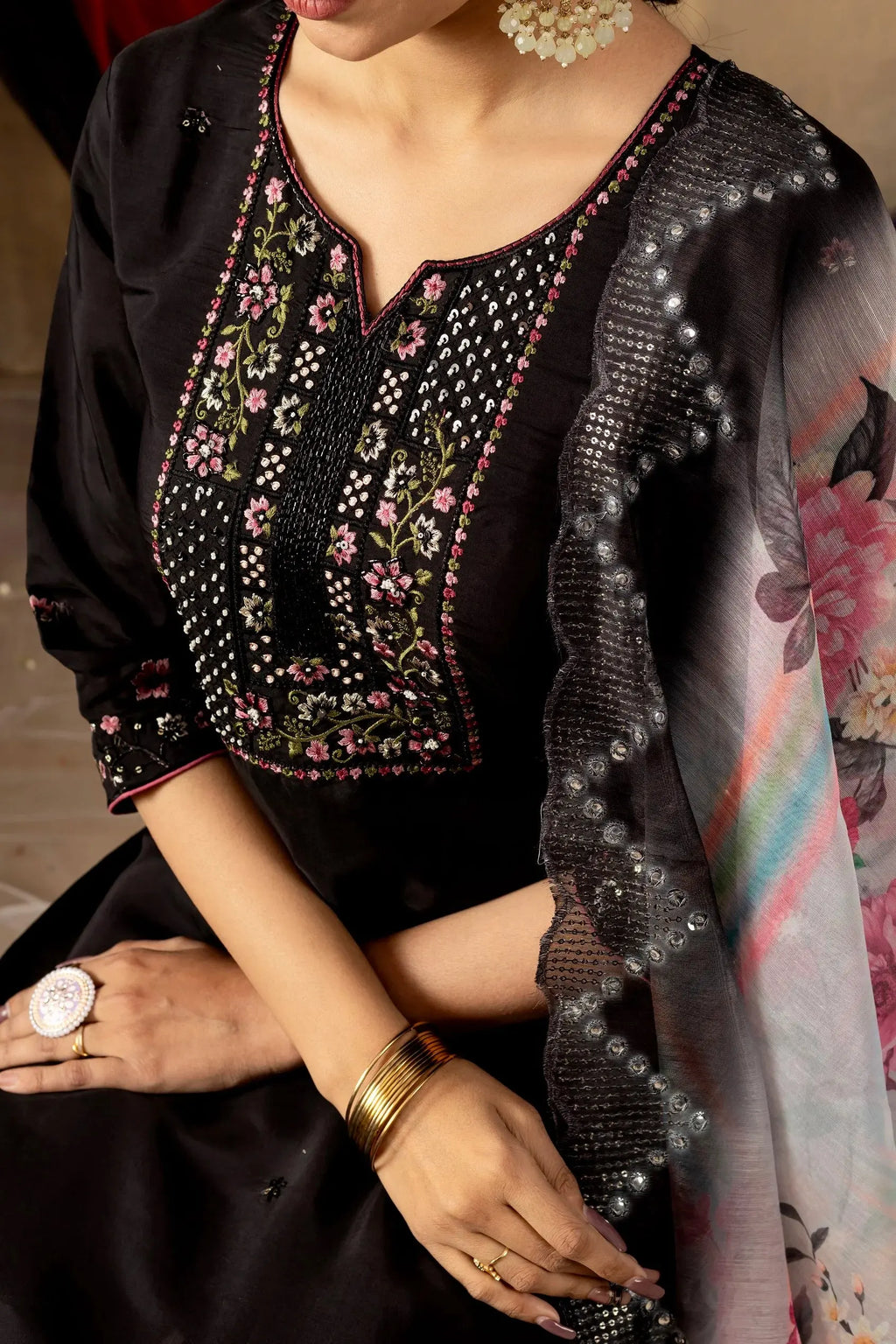 Elegant Kurti Pant Dupatta Set Lustraward