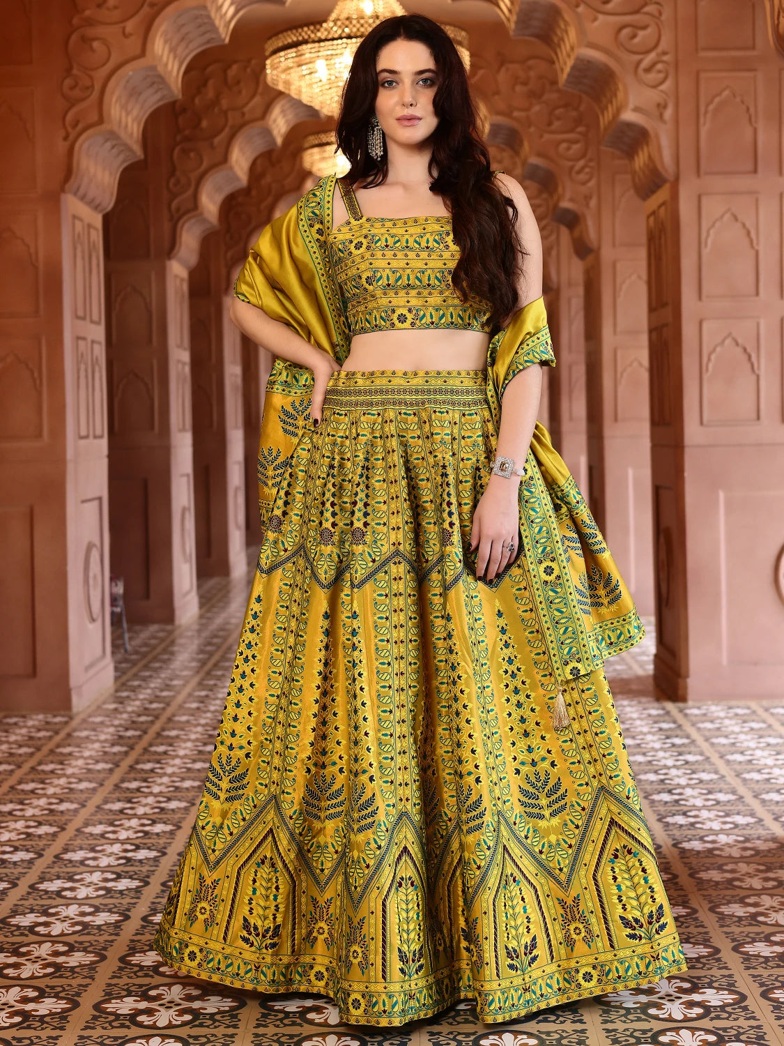 Kanjivaram Silk Lehenga Lustraward