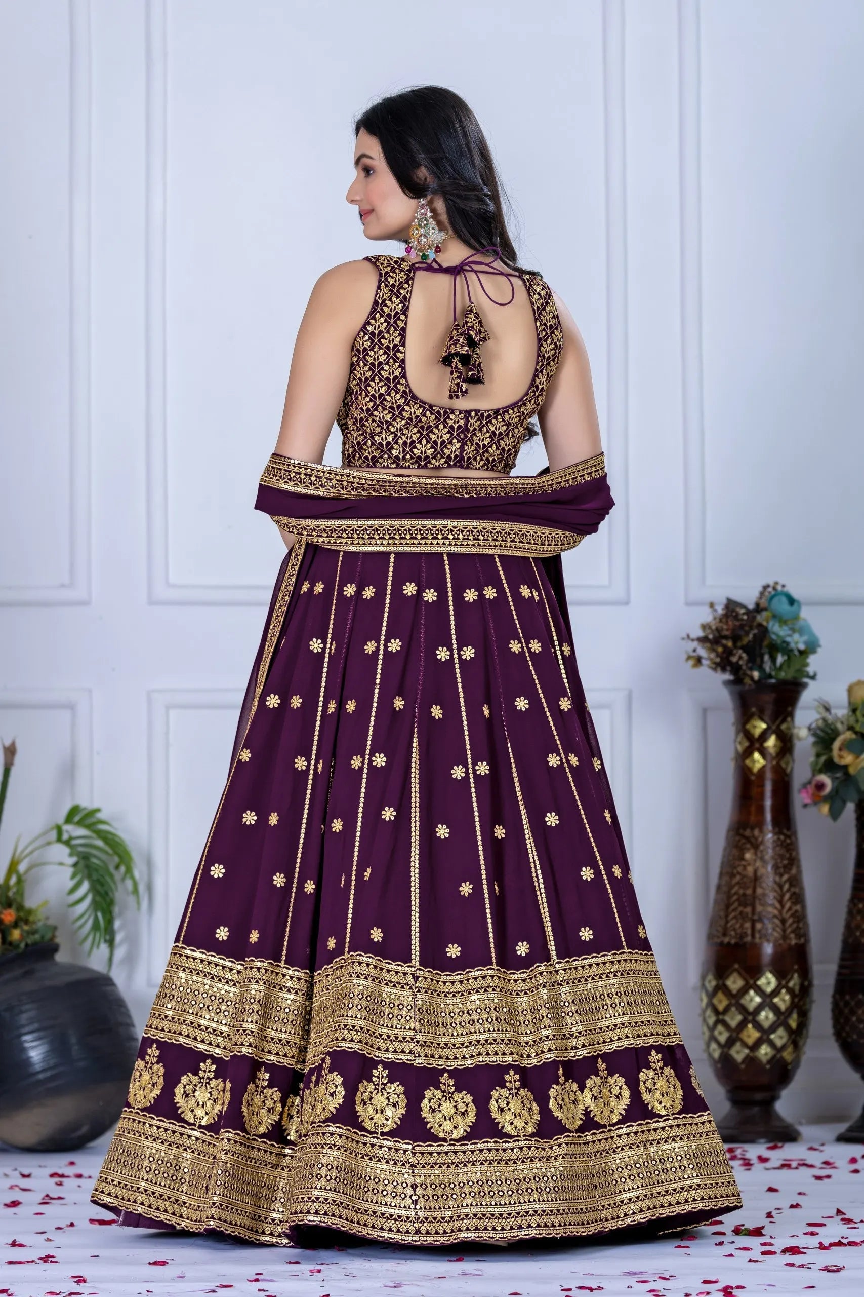 Fox Georgette Lehenga Choli Lustraward