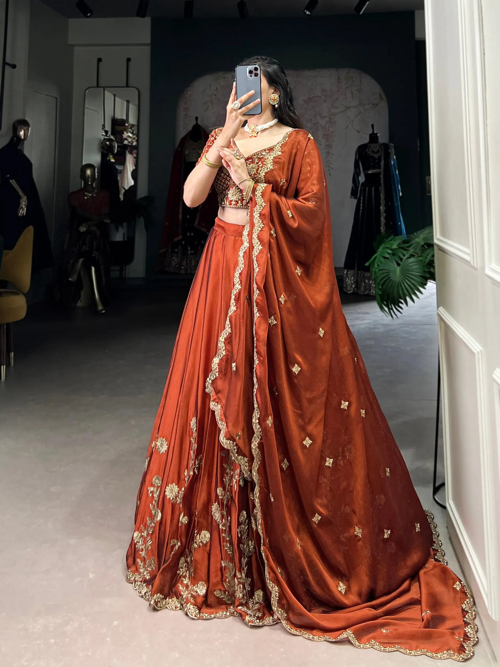 Rangoli Silk Lehenga Choli Lustraward