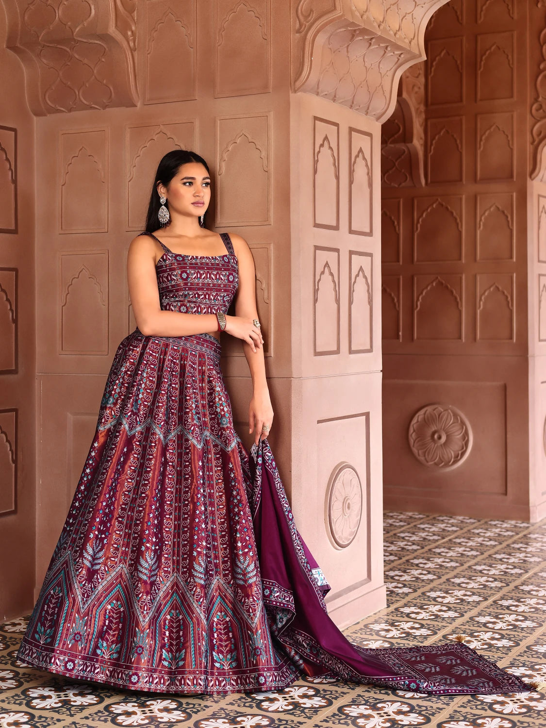 Kanjivaram Silk Lehenga Lustraward