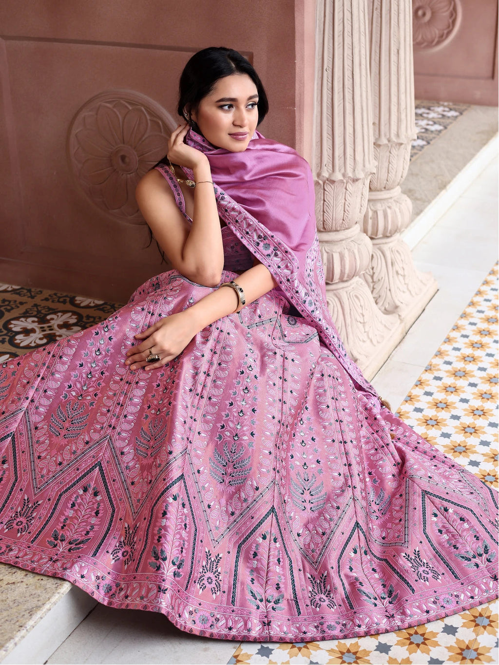 Kanjivaram Silk Lehenga Lustraward