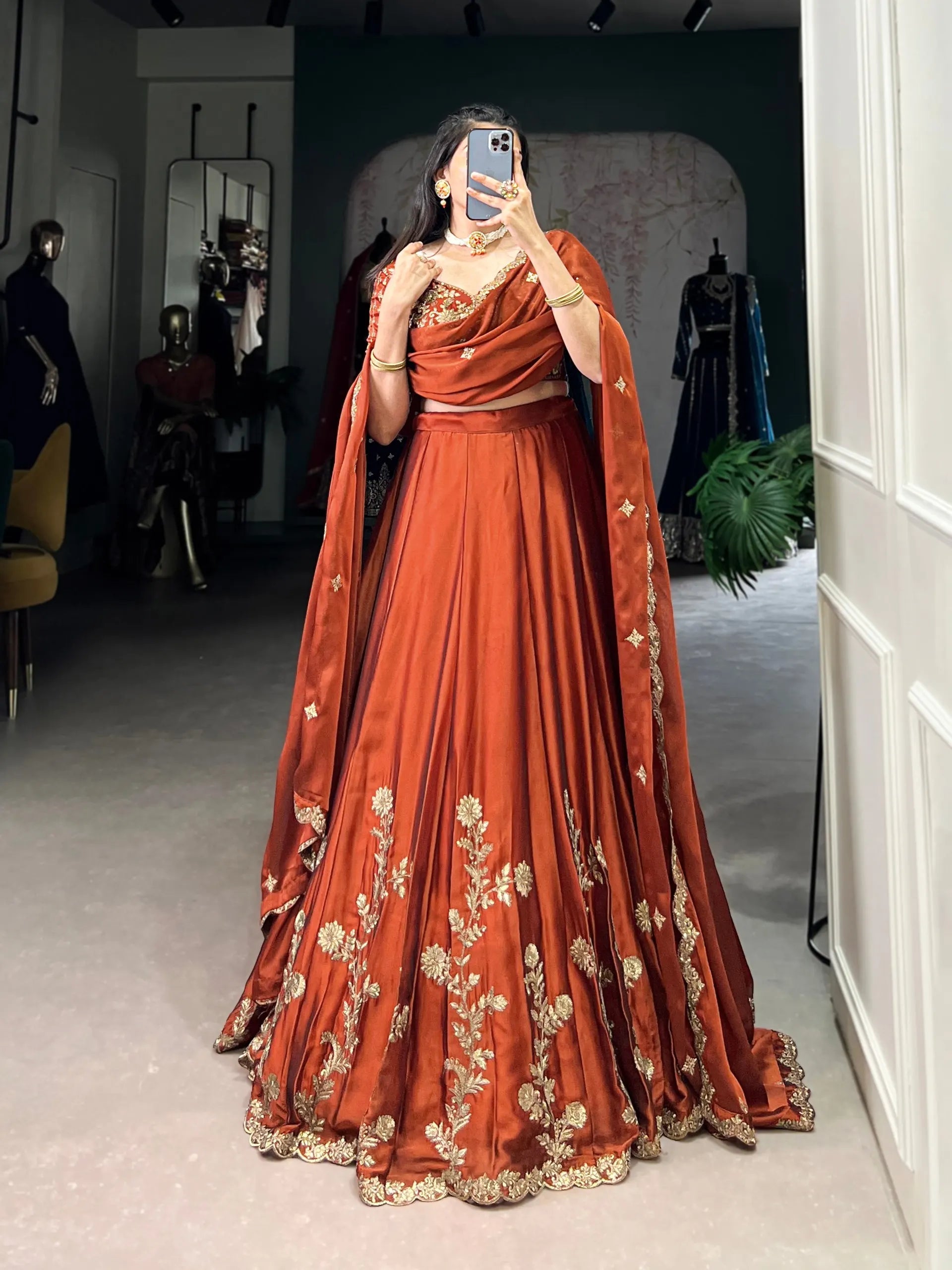 Rangoli Silk Lehenga Choli Lustraward