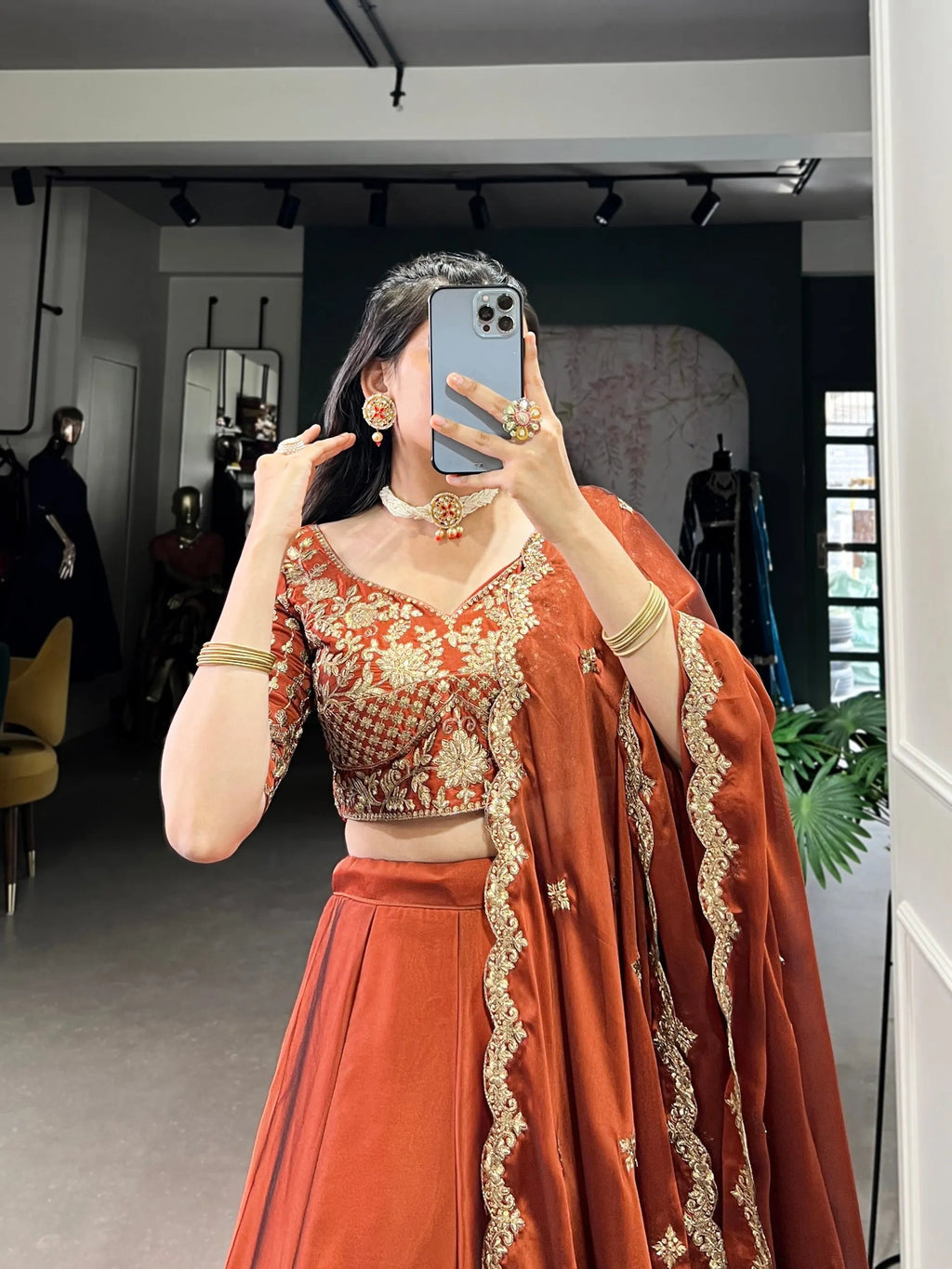 Rangoli Silk Lehenga Choli Lustraward