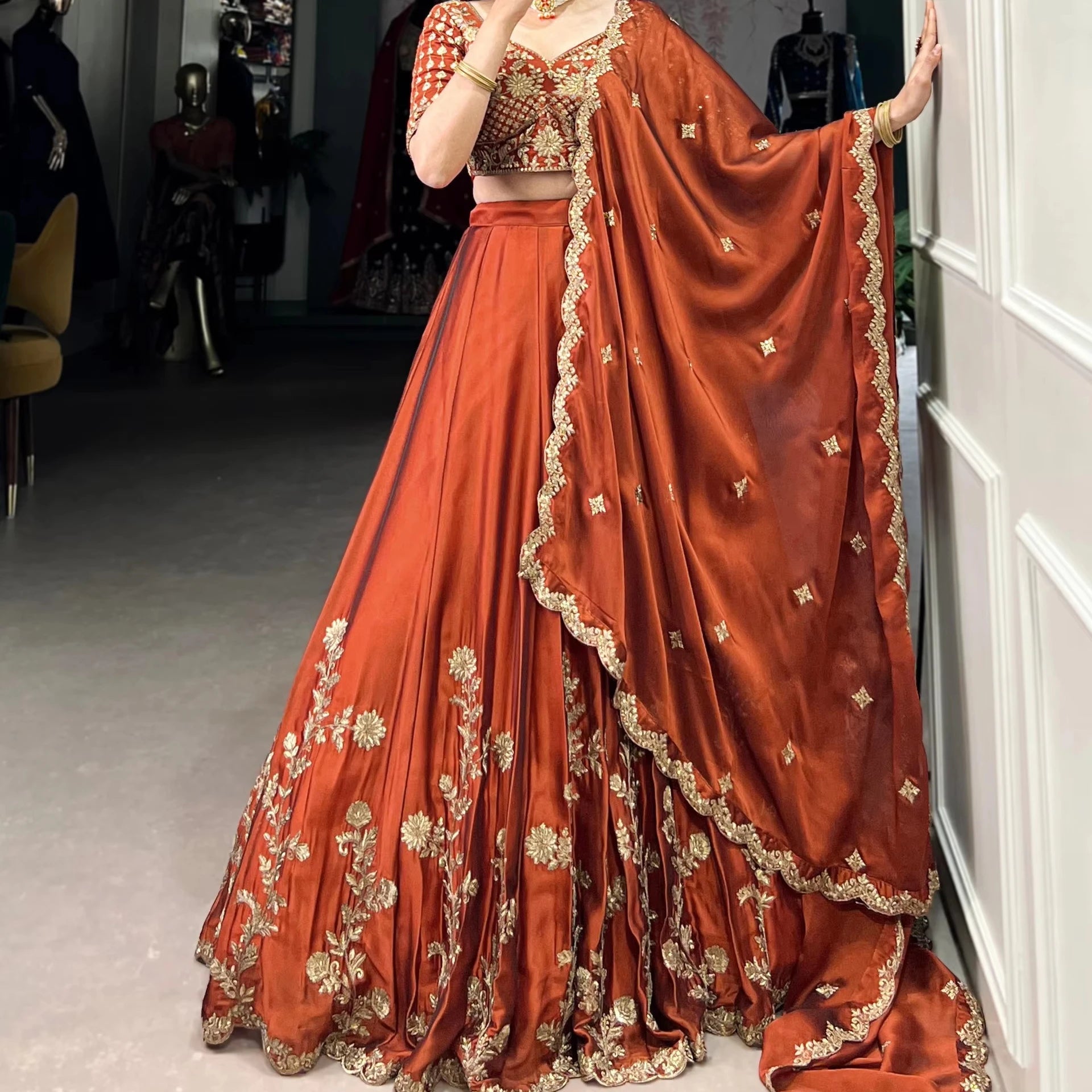 Rangoli Silk Lehenga Choli Lustraward