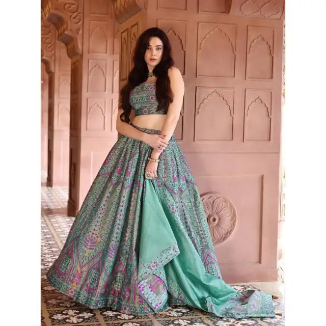 Kanjivaram Silk Lehenga Lustraward
