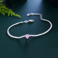 Pink Heart Charm Bracelet Lustraward