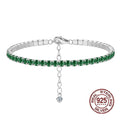 Green Zirconia Tennis Bracelet Lustraward