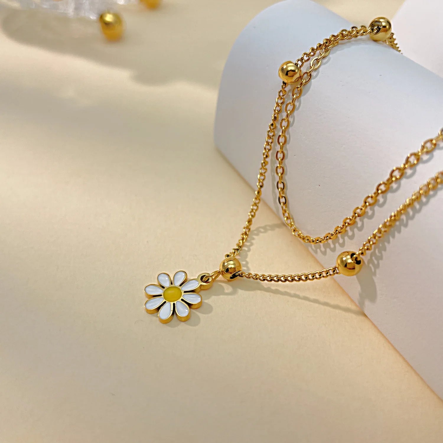 Daisy Double Layer Anklet Lustraward