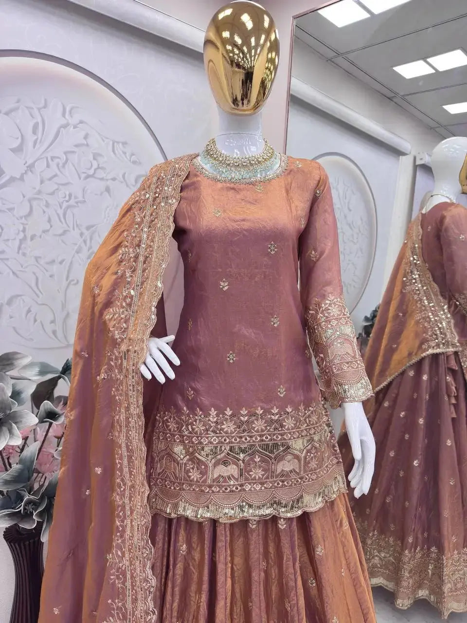 Premium 3-Piece Indian Kurti Set with Lehenga & Dupatta Lustraward