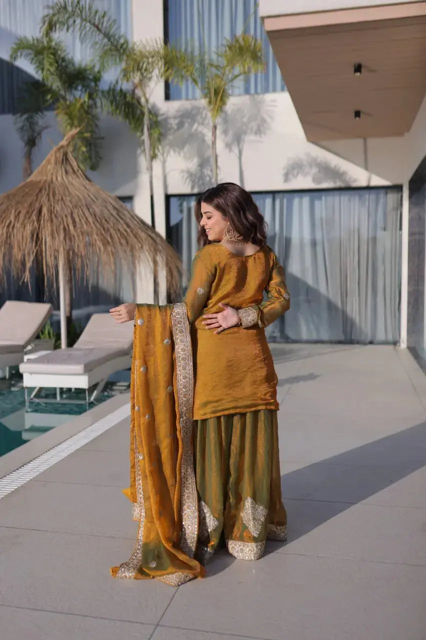 Women’s Kurti Sharara Plazzo Set Lustraward