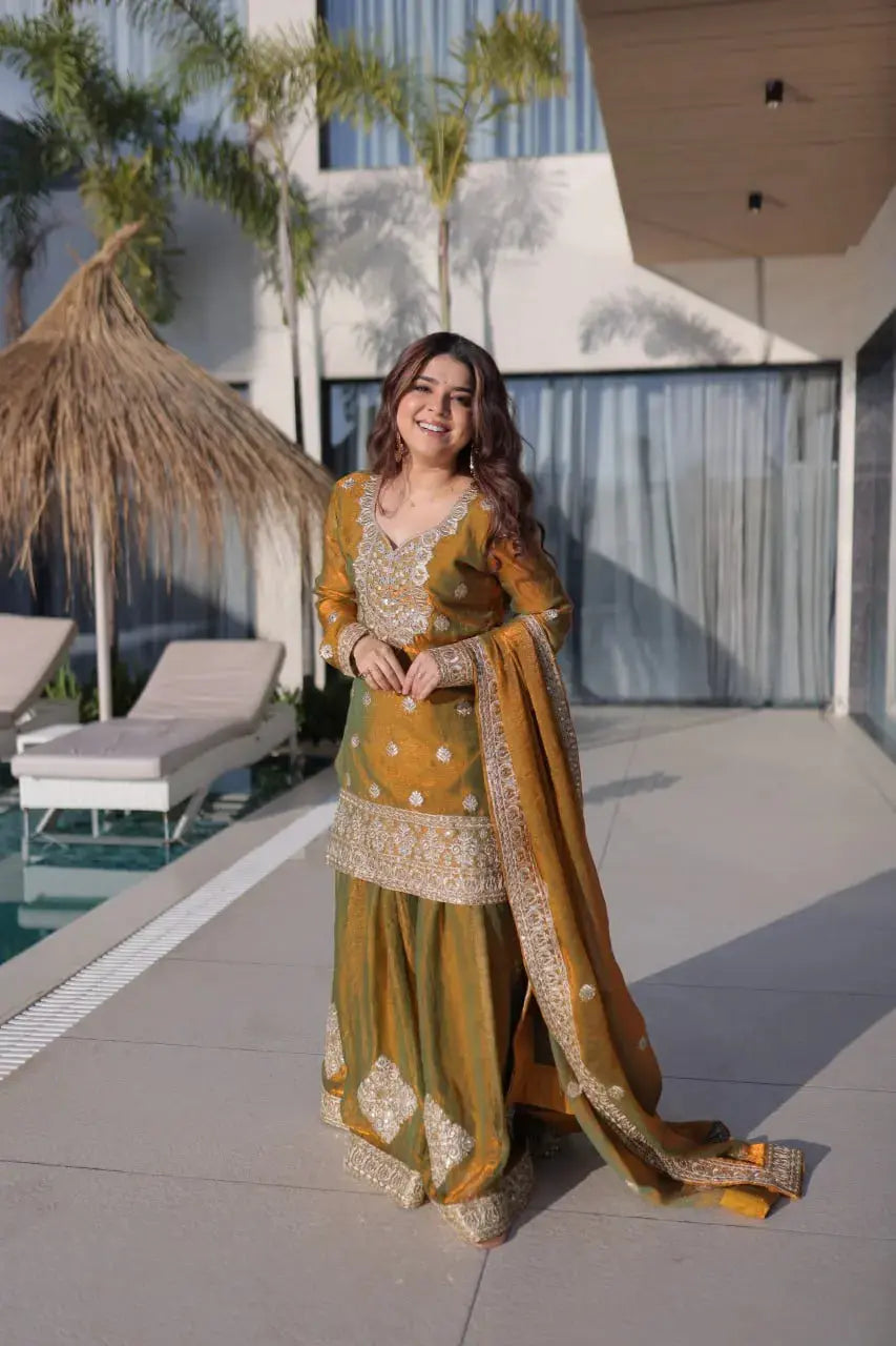 Women’s Kurti Sharara Plazzo Set Lustraward