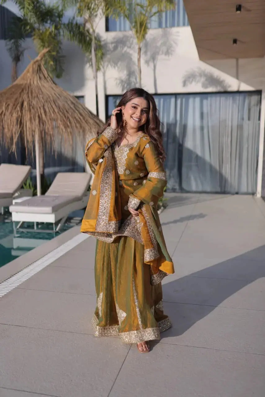 Women’s Kurti Sharara Plazzo Set Lustraward