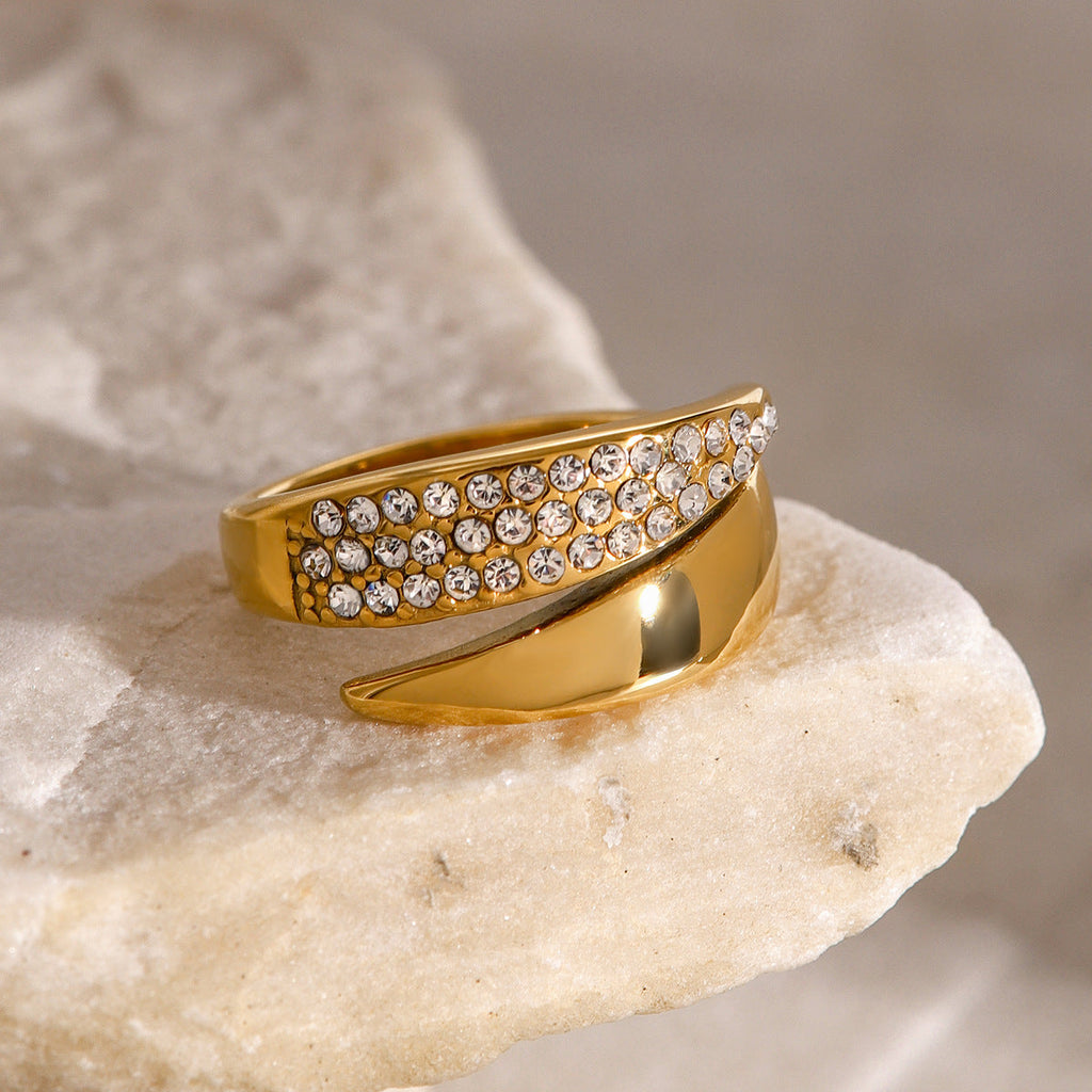 European And American-style Jewelry Electroplated To Prevent Fading Rings Lustraward