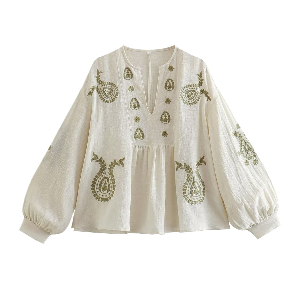 Women’s Embroidered Cotton Top